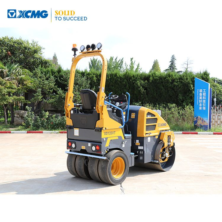XCMG Official New Road Roller Machine 2 Ton Double Drum Roller XD120VT Hot Sale